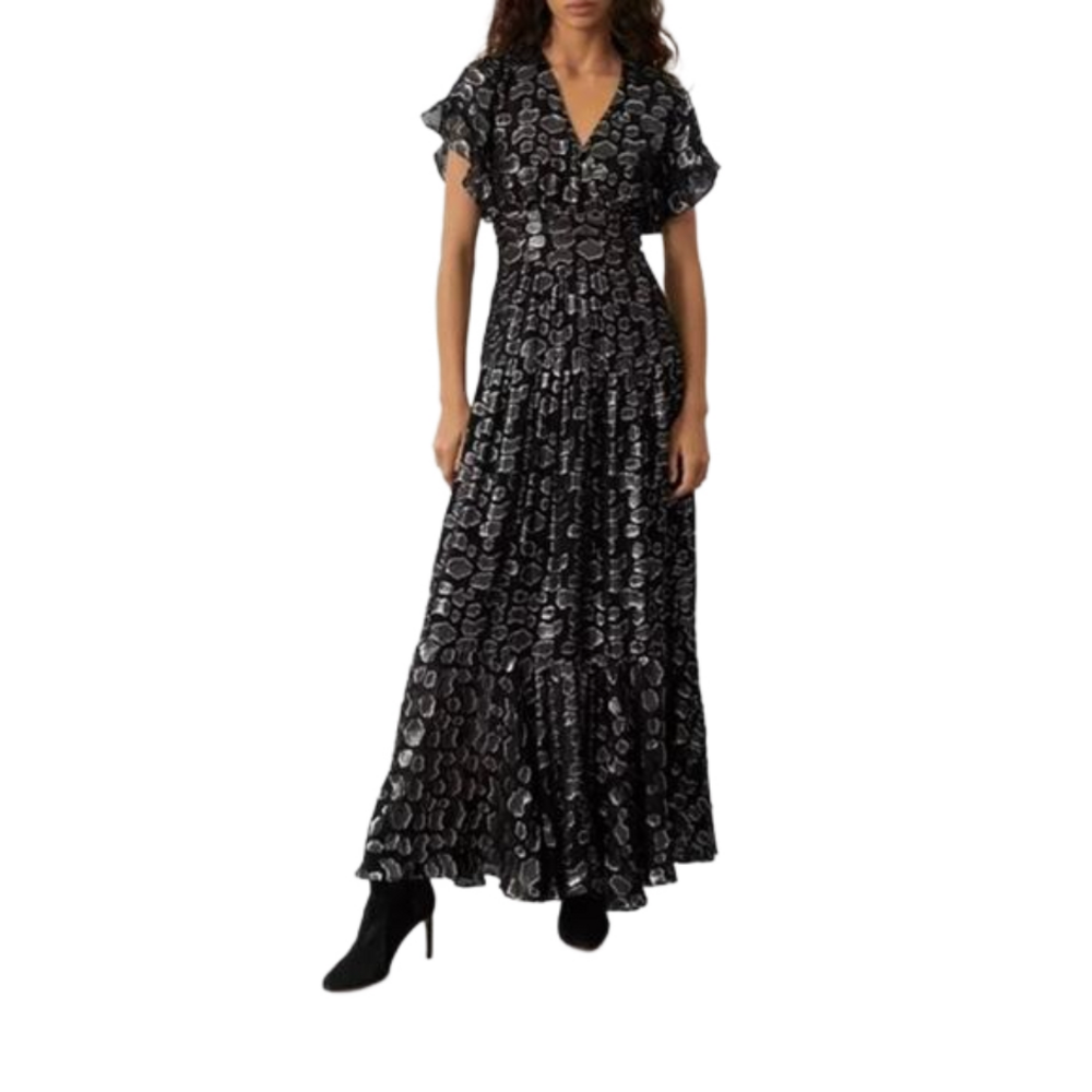 ba&sh Black and White Maxi Dress